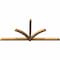 Ekena Millwork Redmond Timber Gable Bracket, Western Red Cedar, 108"W x 49"H x 3 1/2"D x 3 1/2"F, 11/12 Pitch GBW108X49X0404RED00SWR - alternate 2